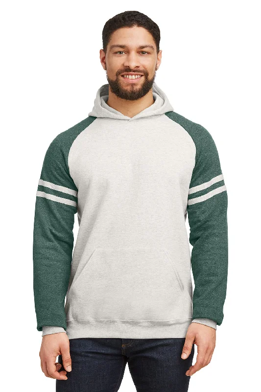 Weekend Bargains to Cherish Jerzees Mens NuBlend Fleece Varsity Colorblock Hooded Sweatshirt Hoodie w/ Pouch Pocket - Heather Oatmeal/Forest Green Weekend Bargains to Cherish Jerzees Mens NuBlend Fleece Varsity Colorblock Hooded Sweatshirt Hoodie w/ Pouch Pocket - Heather Oatmeal/Forest Green