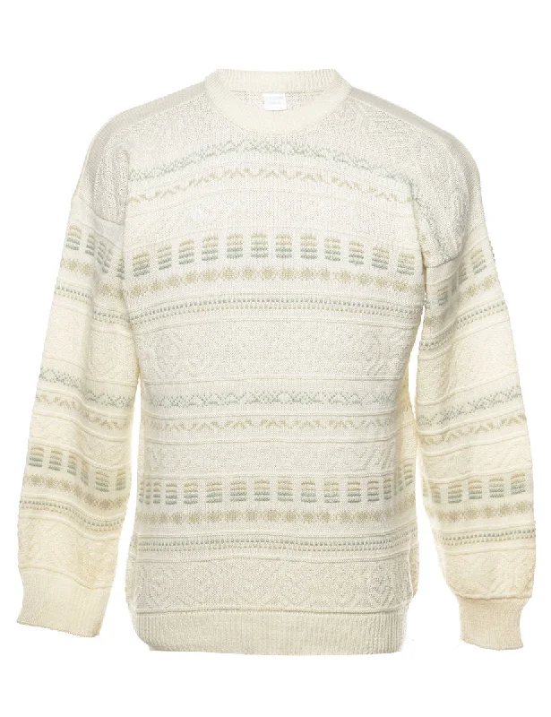 Weekend Offers That Shine Patterned Jumper - S