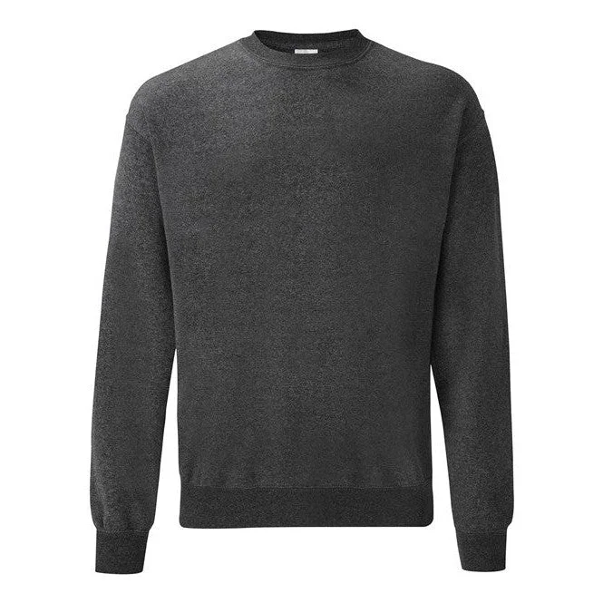 Weekend Sale: Don't Miss Out Fruit Of The Loom Classic 80/20 Set-In Sweatshirt - Dark Heather Grey Weekend Sale: Don't Miss Out Fruit Of The Loom Classic 80/20 Set-In Sweatshirt - Dark Heather Grey