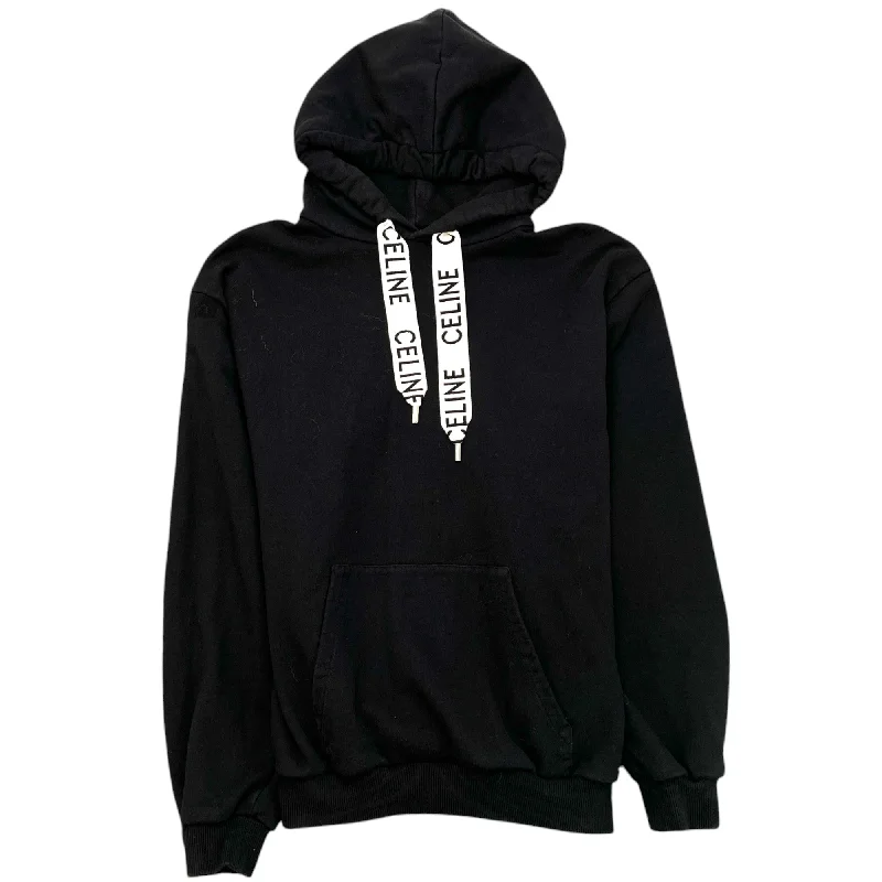 Reduced Price Men's Drawstring Logo Hoodie Black Size L