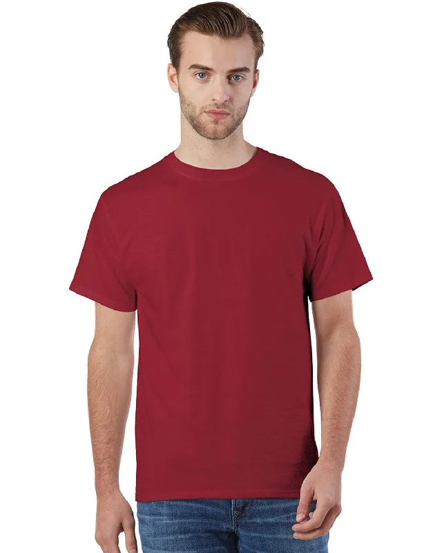 Low Cost Champion Adult Ringspun Cotton T-Shirt | True Cardinal