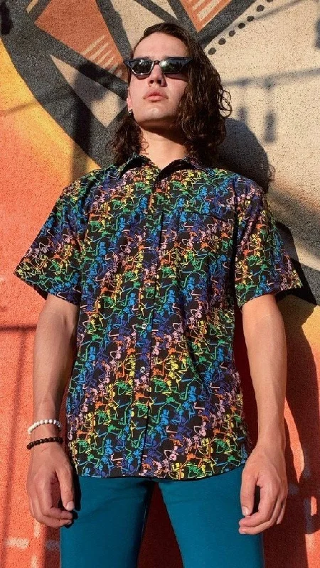 Weekend Price Cuts Galore Dancing Skeltons Grateful Dead Dress Shirt