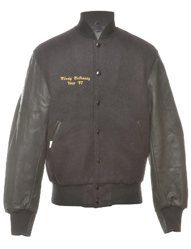 Can't Beat Popper Front Team Jacket - M