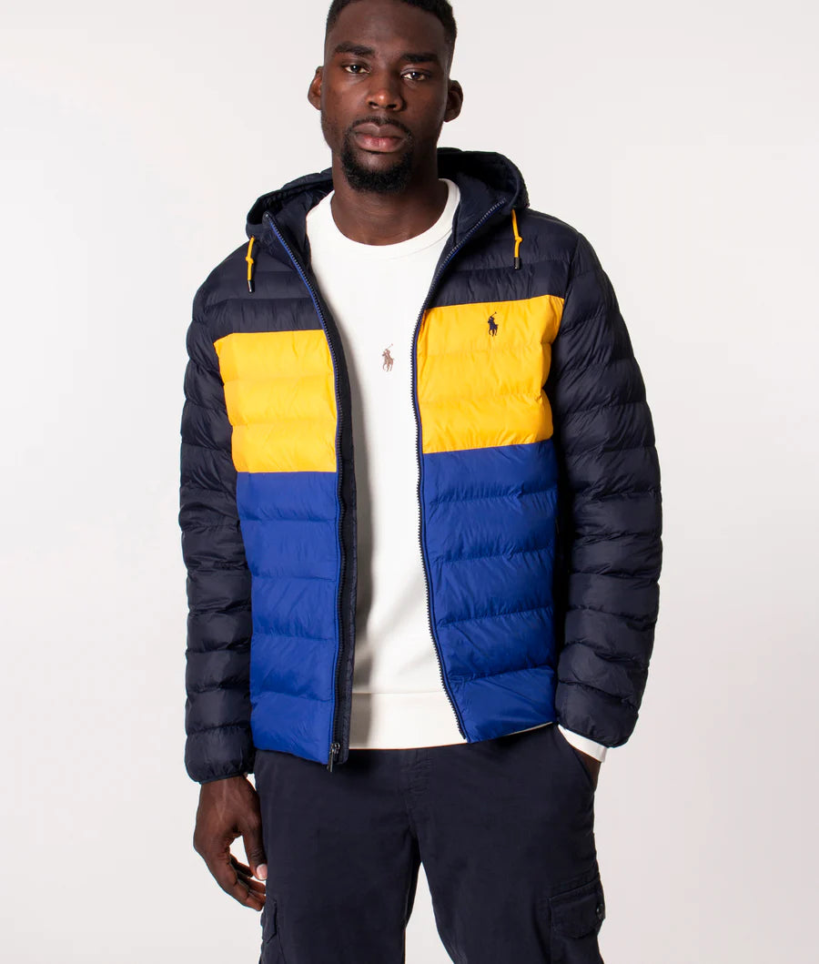 Crazy Savings Polo Ralph Lauren - Packable Water-Repellent Jacket - Blue & Yellow