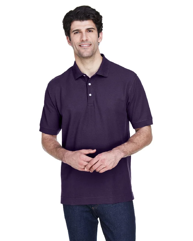 Weekend Bargains to Celebrate Devon & Jones Fine Pima Pique Polo Shirt | Deep Purple
