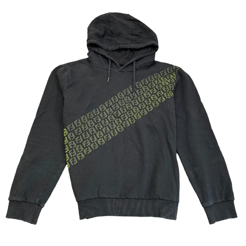 Markdown Sale Men's Ff Logo Hoodie Black Size XL
