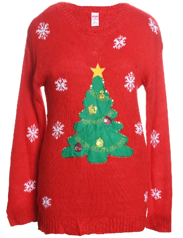 Weekend Extravaganza: Shop Now Red Christmas Jumper - L