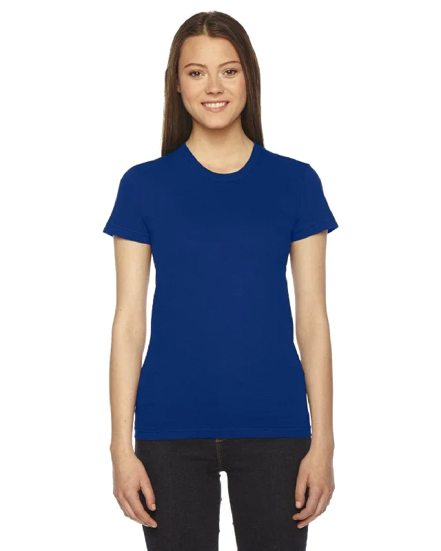 Today Only American Apparel Ladies Fine Jersey Short Sleeve T-Shirt | Lapis