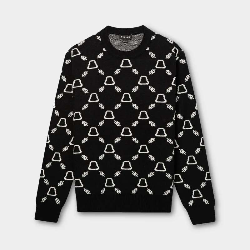 Weekend Deals That Please Tilley Logo Merino Crew Sweater