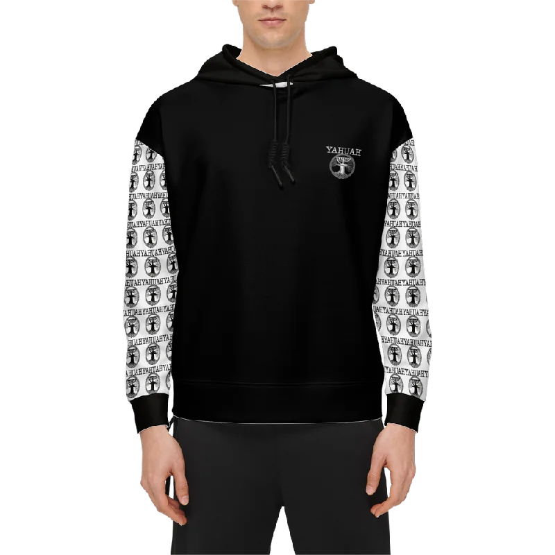Weekend Bargains to Enjoy Yahuah-Tree of Life 02-06 Yin Yang Men’s Designer Relaxed Fit Pullover Hoodie