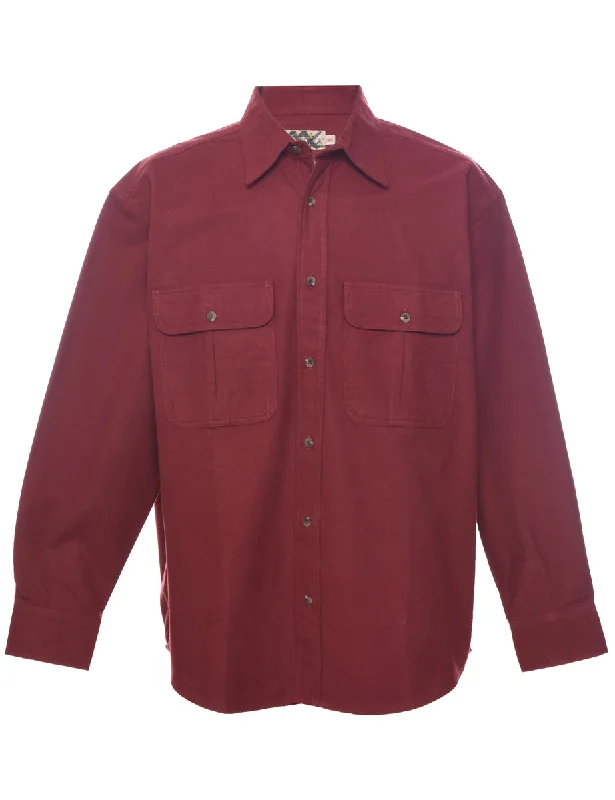 Early Bird Red Flannel Shirt - L