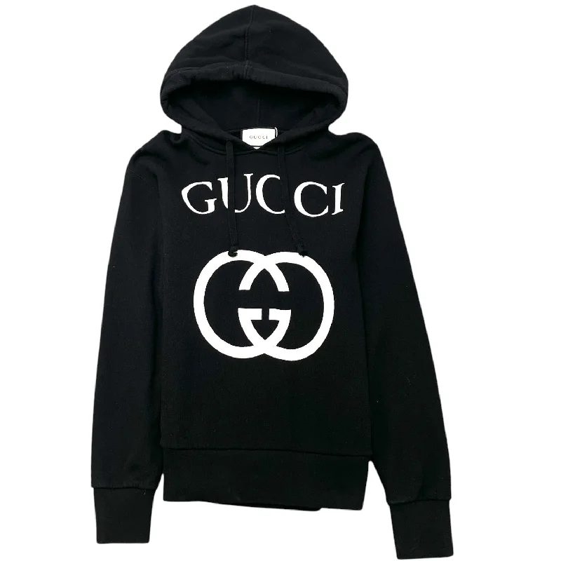 Online Exclusive Men's Interlocking Logo Hoodie Black Size S