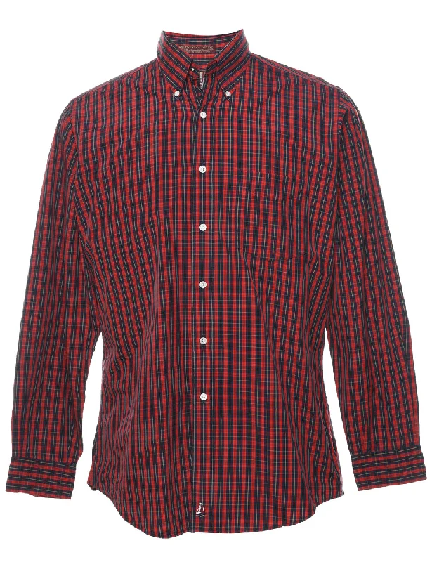 Savings Galore Red Checked Shirt - L