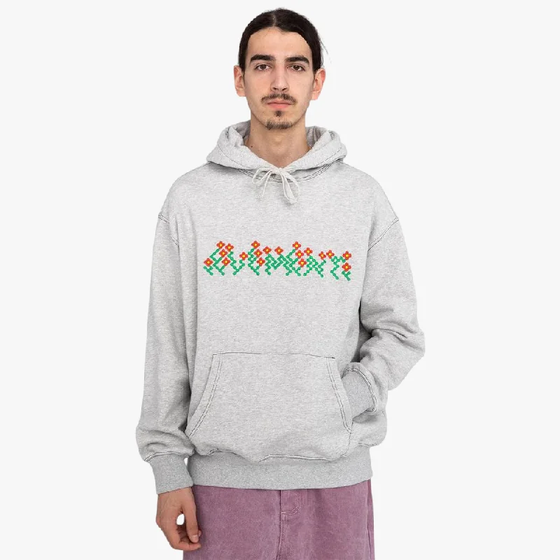 Stock Clearance Element Mens Doxe Cornell Flowerbed Hoody Grey