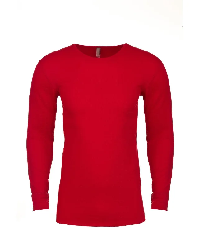 Next Level Mens Blended Thermal Tee | Red