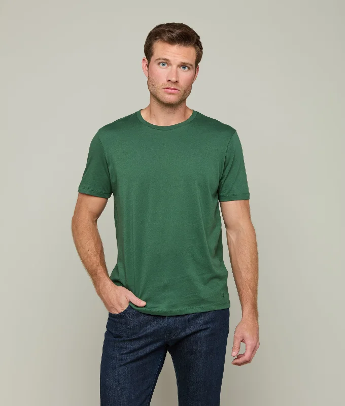 Lucchese Crew Neck Tee :: Loden Green