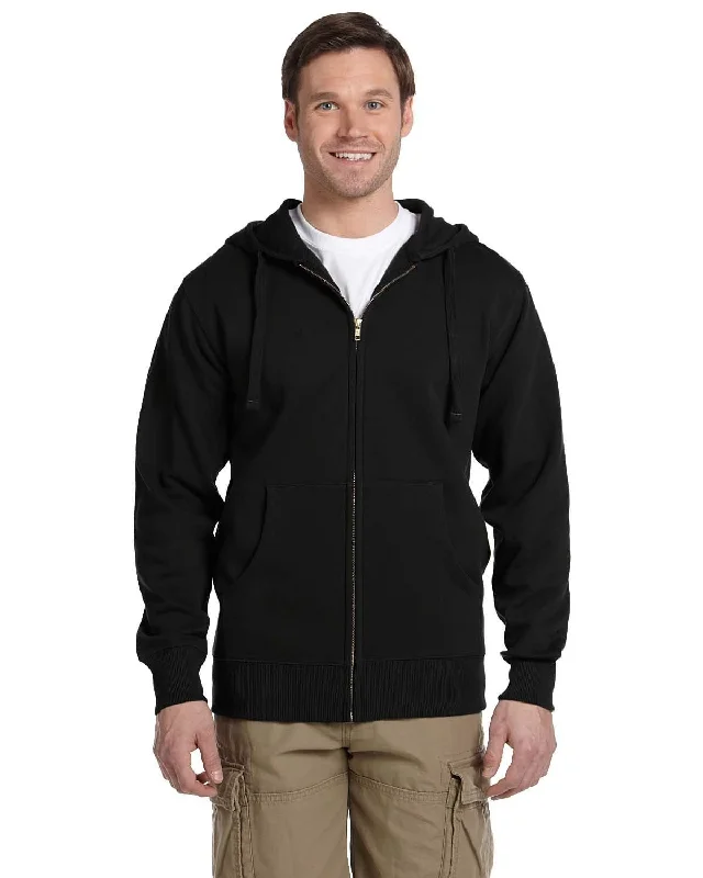 Econscious Organic/Recycled Full-Zip Hoodie | Black