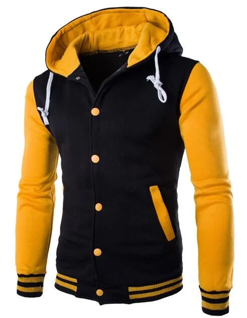 Overstock Clearance Autumn and winter even the cap baseball 8 color men's Slim Velour Hoodie