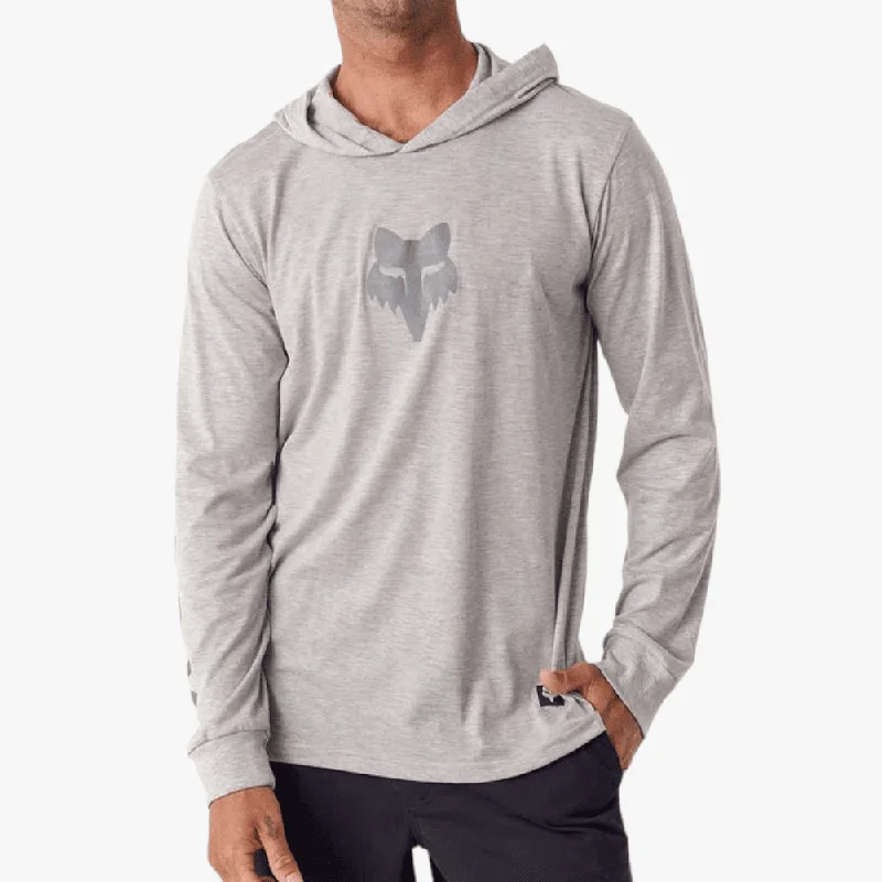 Unwind with Weekend Discounts Fox Mens Tranzition Long Sleeve Tee Grey Mel
