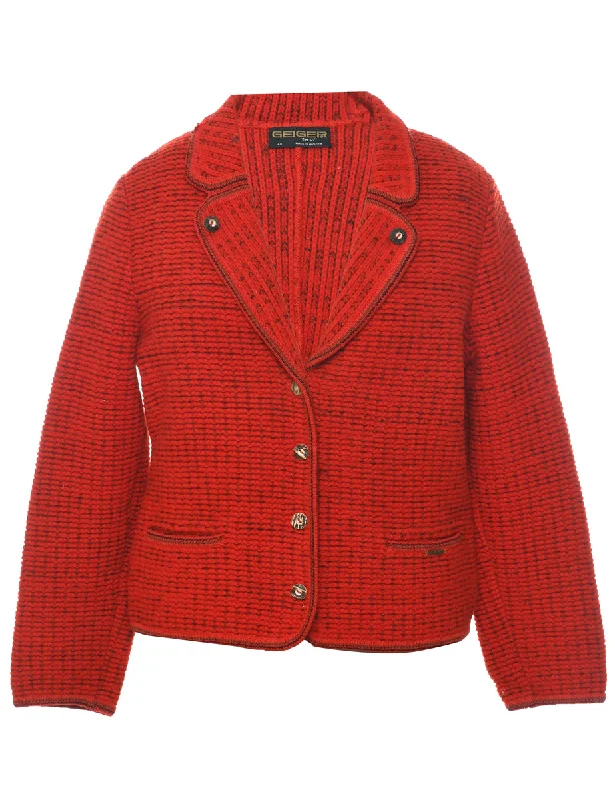 Major Deal Red Cardigan - M