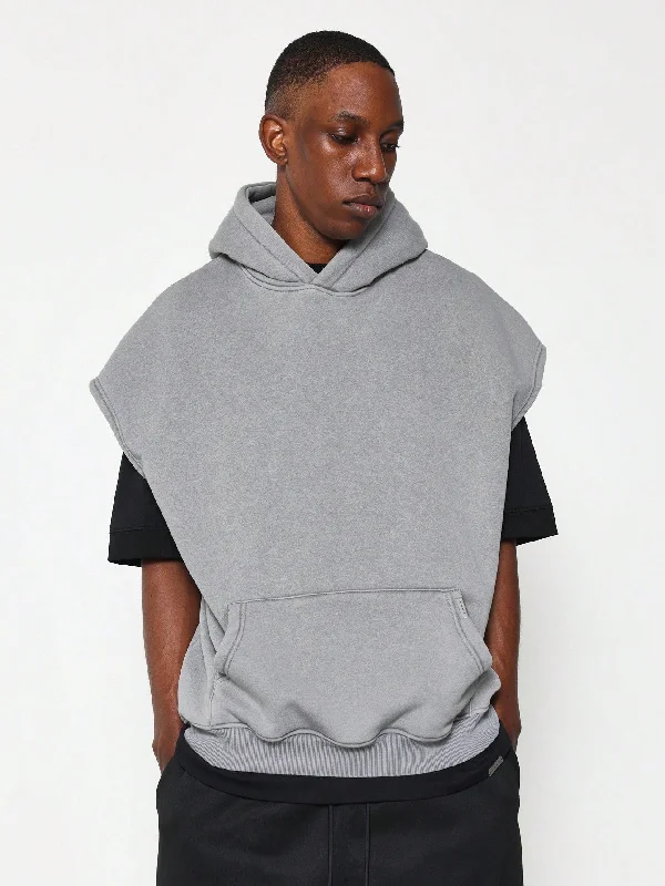 The Best Prices Overhead Sleeveless Washed Hoodie College Ready