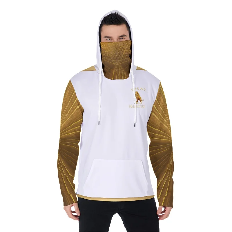 Weekend Discounts to Delight Yahusha-The Lion of Judah 01 Voltage Men's Designer Pullover Hoodie with Face Mask Weekend Discounts to Delight Yahusha-The Lion of Judah 01 Voltage Men's Designer Pullover Hoodie with Face Mask