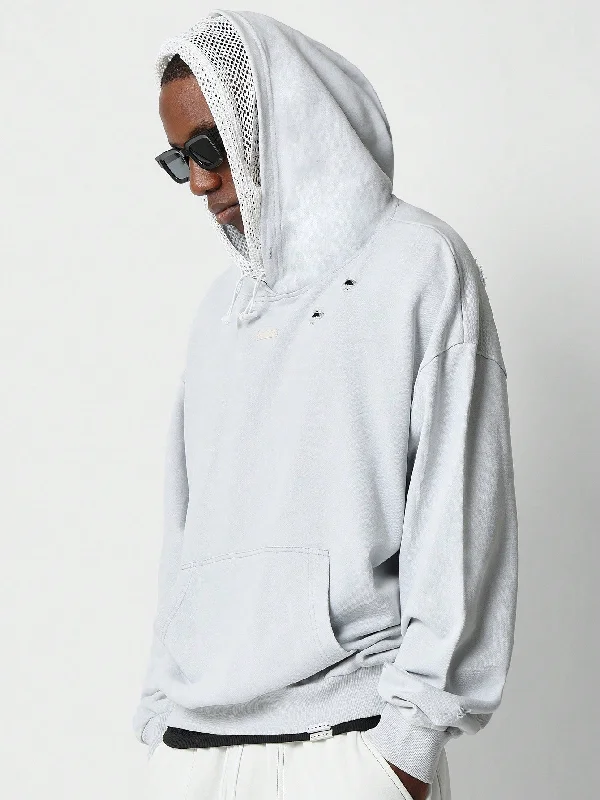 Weekend Specials to Cherish Overhead Washed Hoodie With Distress Detail