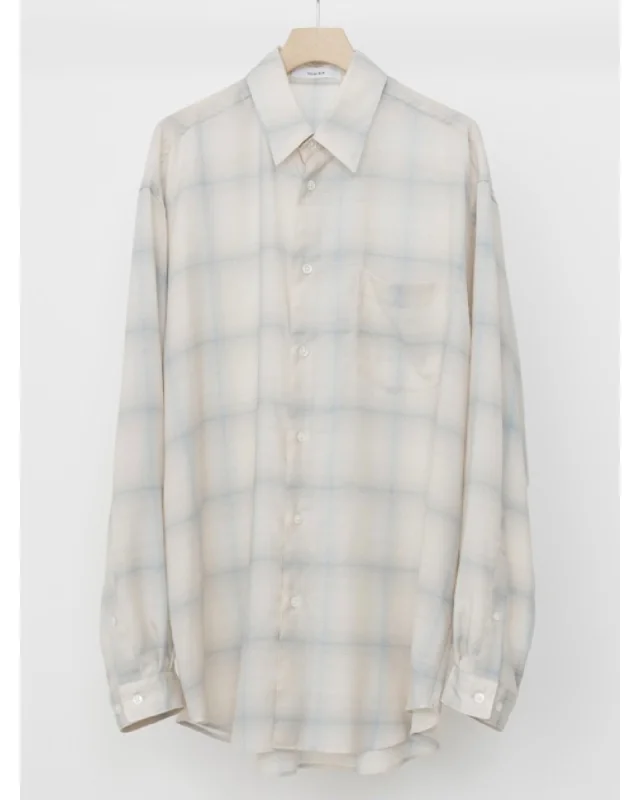 Time-Sensitive CHECK SHIRT BLUE CHECK
