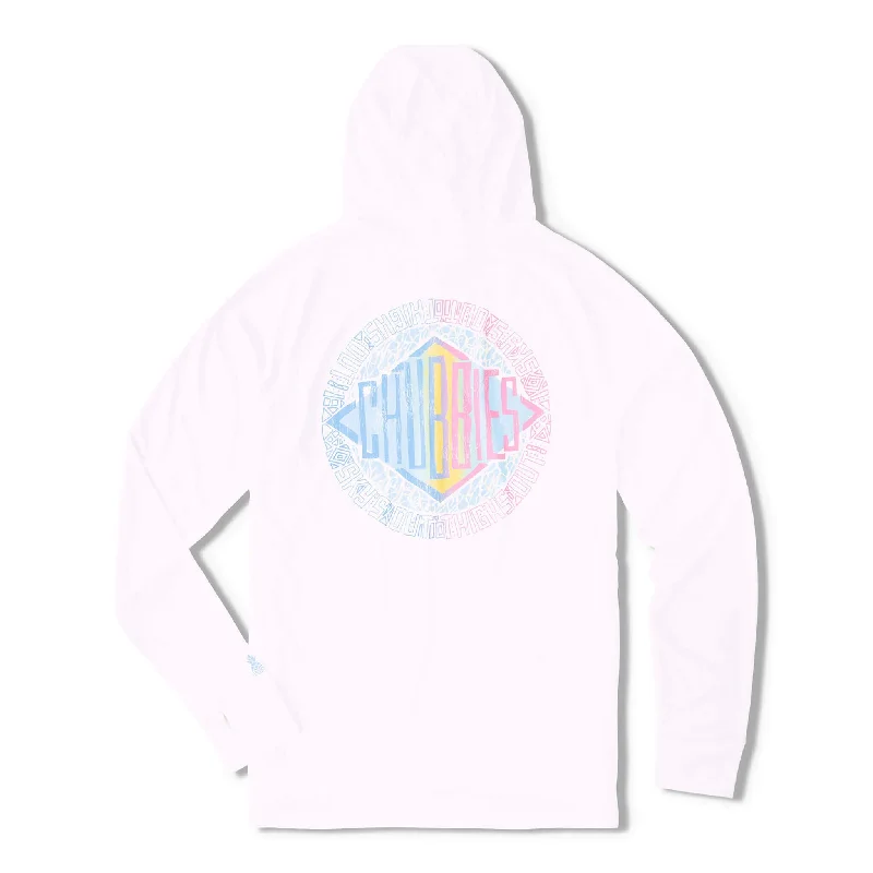 Weekend Deals That Please Chubbies The High Tide Long Sleeve Sun Hoodie T-Shirt - Pure White Weekend Deals That Please Chubbies The High Tide Long Sleeve Sun Hoodie T-Shirt - Pure White