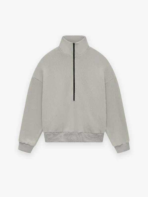 Fleece Half Zip Mockneck