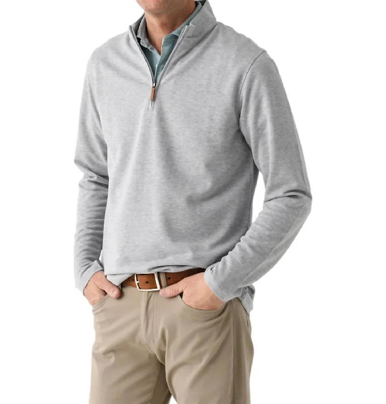 Weekend Bargains to Love Kpi Quarter Zip Sweater In Silver