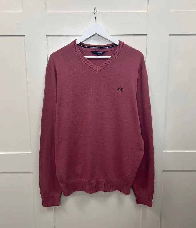 Time-Limited Offer Pink Mens Cotton Logo Jumper