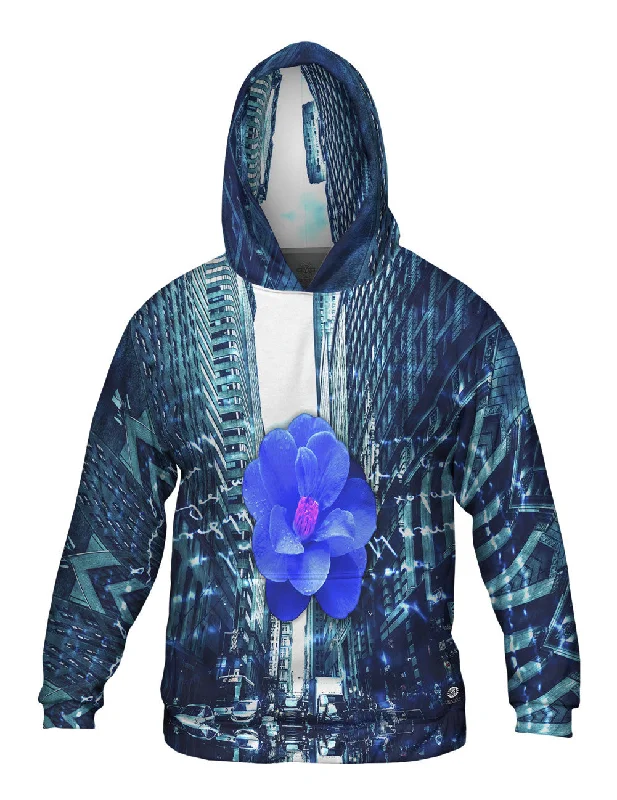 Huge Savings City Blue Flower Script