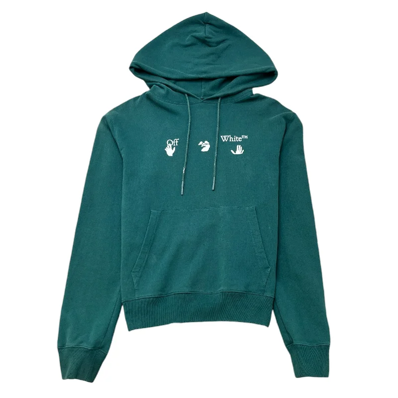Weekend Offers That Tempt Men's Logo Hoodie Green Size L