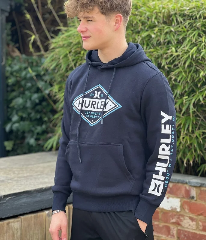 Deal Alert Navy Hurley Diamond Logo Hoodie