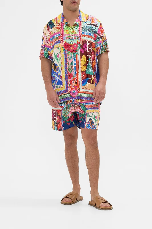 Weekend Savings Extravaganza SHORT SLEEVE CAMP COLLARED SHIRT ROEQIYAS REALM