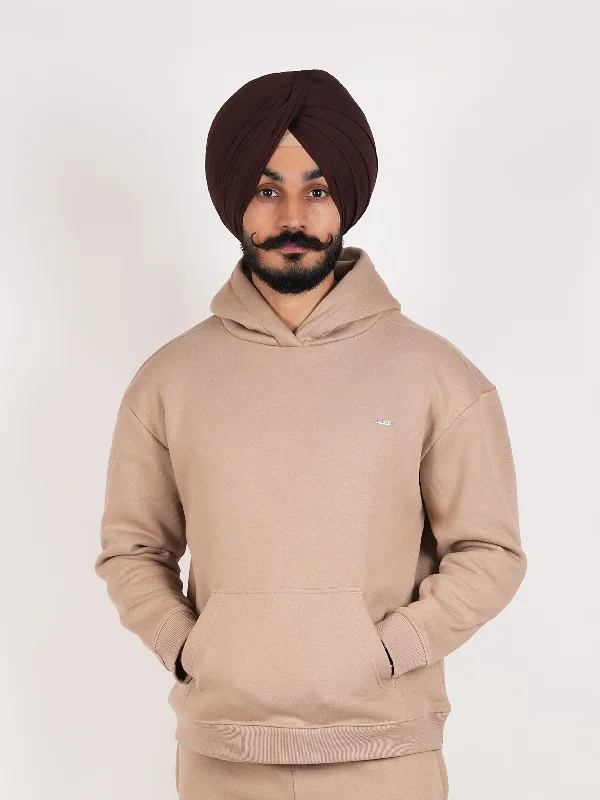 Weekend Deals That Wow Beige Oversized Hoodie