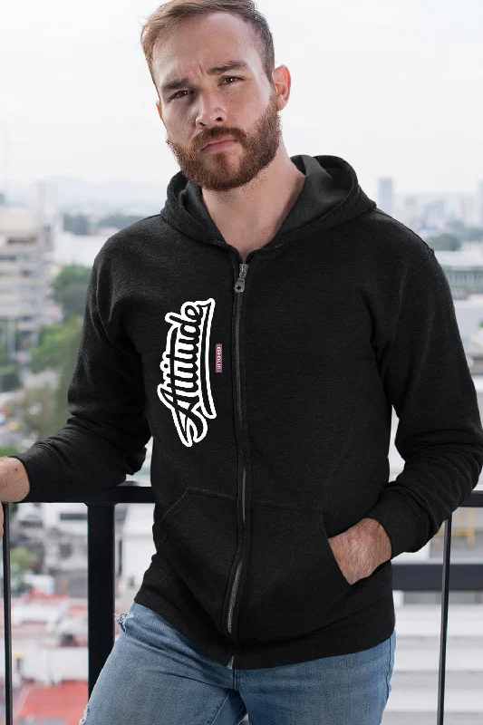 Daily Special Attitude - Full Zip Premium Hoodies Black No Threads