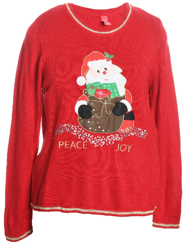 Santa Claus Christmas Jumper - S