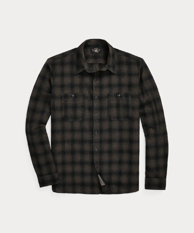Weekend Deals That Excite CAMERON WS-LONG SLEEVE-SPORT SHIRT CTN CANVAS PLAID