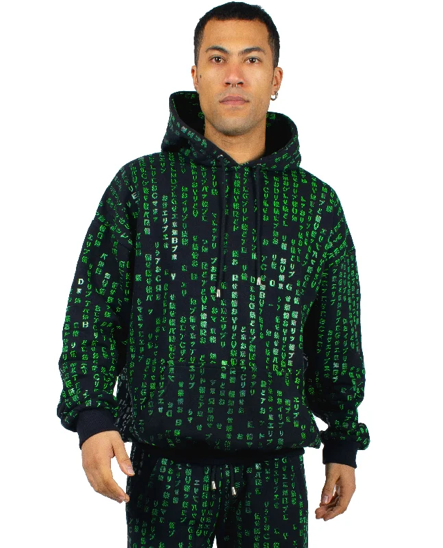 Weekend Deals That Sizzle OVERSIZED HOODIE BINARY