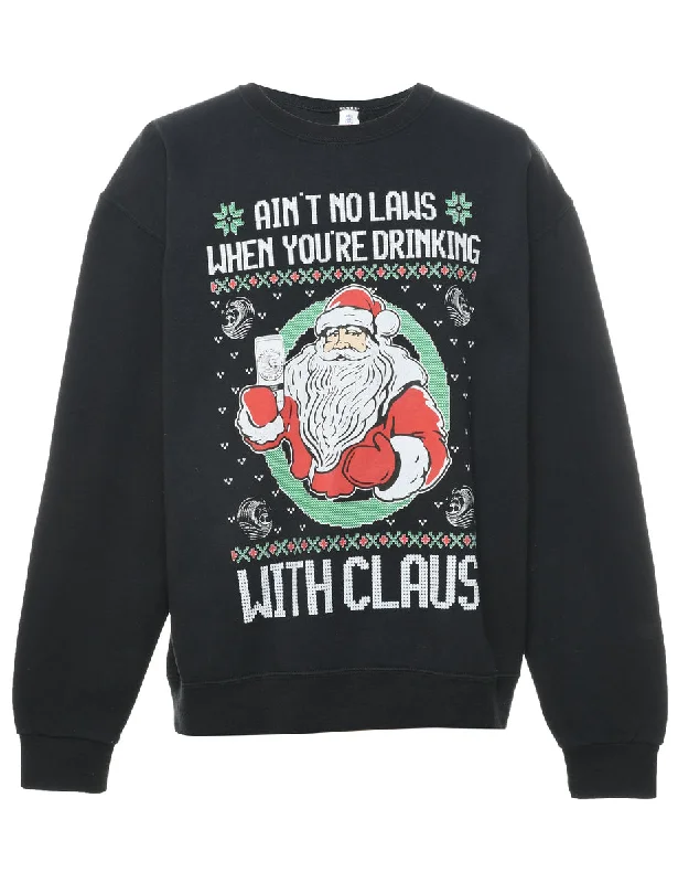 Santa Claus Christmas Sweatshirt - M