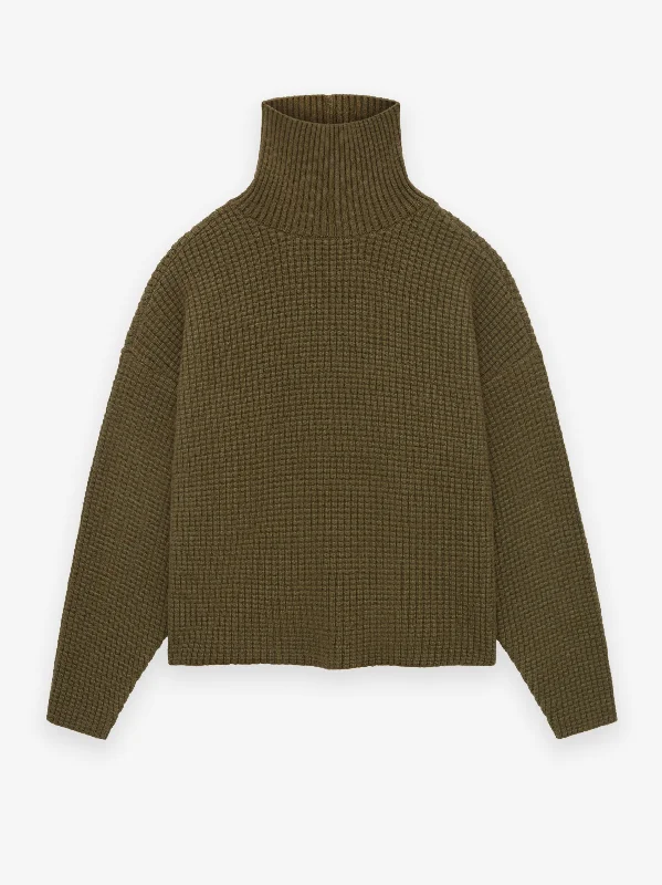 Heavy Waffle Turtleneck