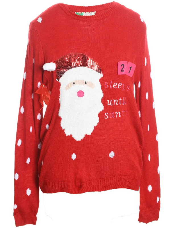 Santa Claus Christmas Jumper - M