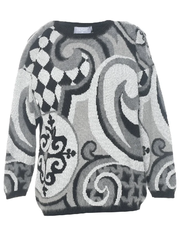 Weekend Specials to Grab Patterned Jumper - M