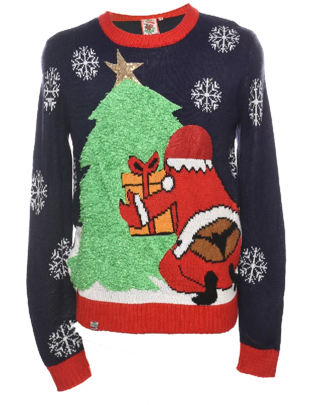 Santa Claus Christmas Jumper - S