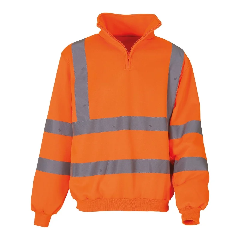 Yoko Hi-Vis ¼ Zip Sweatshirt