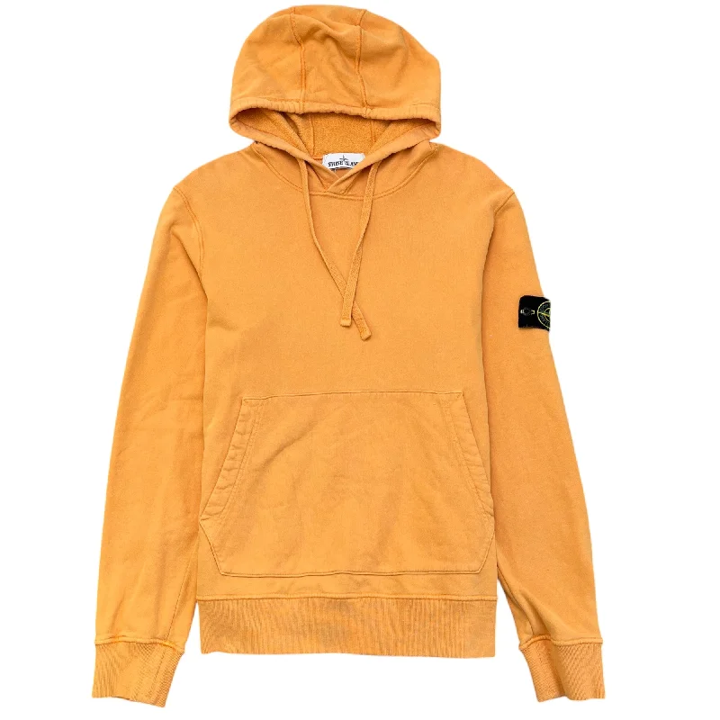 Weekend Savings Galore Men's Applique Logo Hoodie Orange Size L