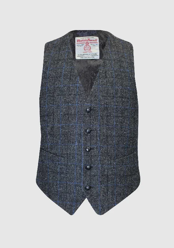 Weekend Deals That Sizzle Iain Waistcoat - Grey/Blue Check