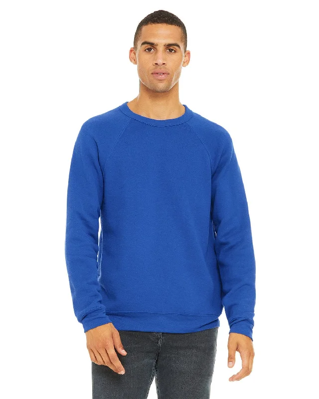 Bella+Canvas Triblend Unisex Crewneck Sweatshirt | True Royal